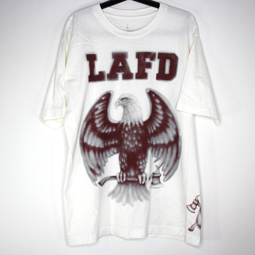 Travis Scott Mens Large LAFD T-Shirt NEW A1669